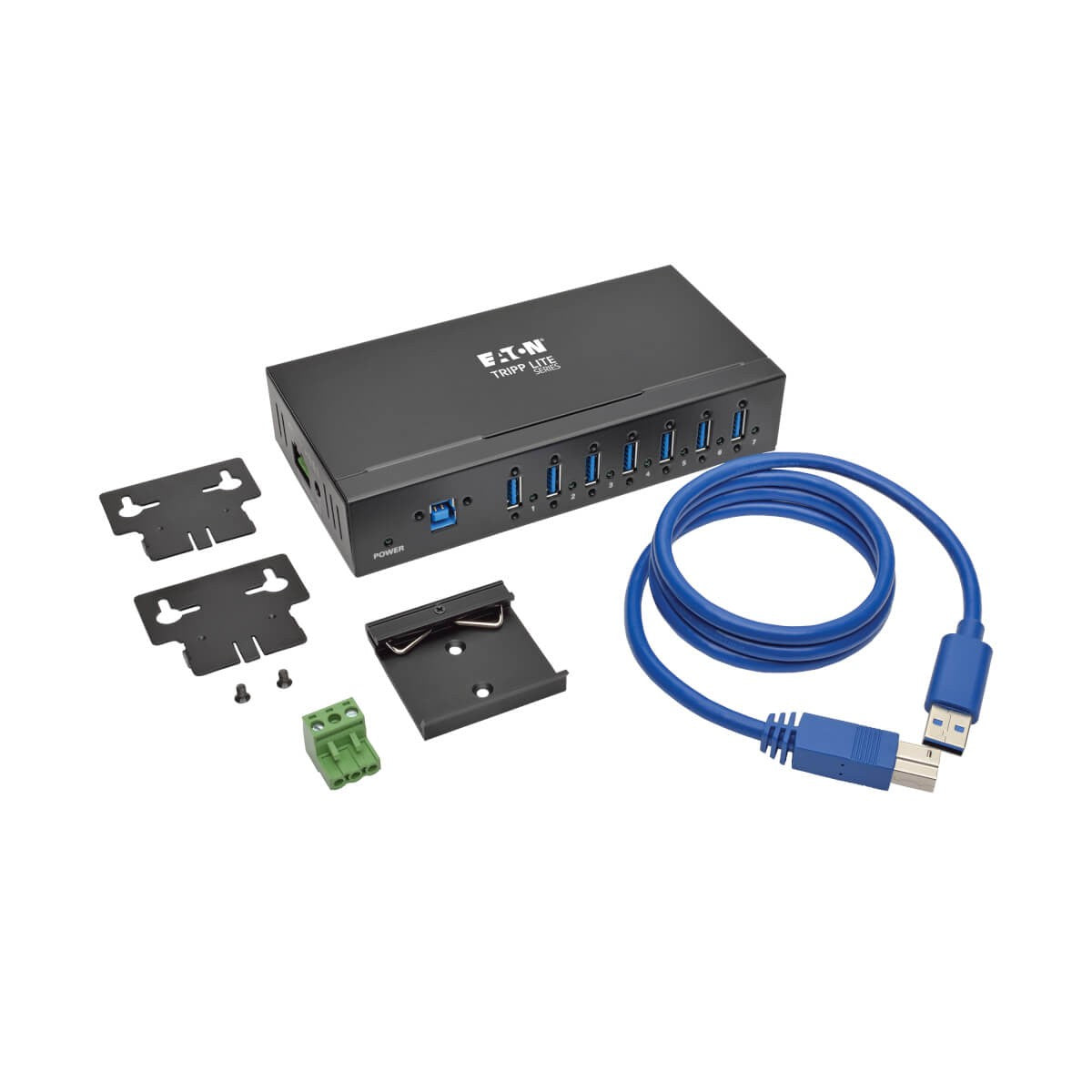 Eaton Tripp Lite 7-Port Industrial-Gra