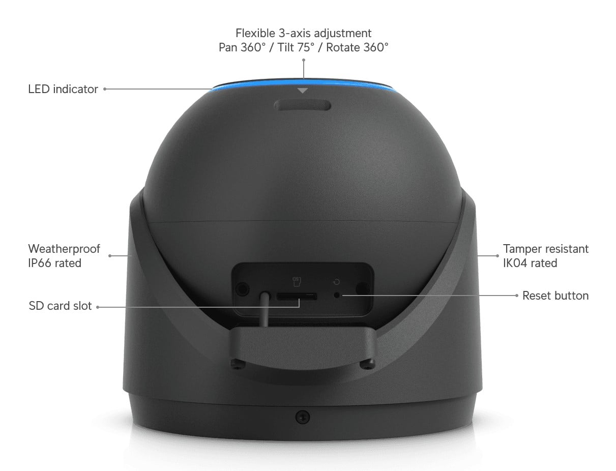 All-weather tamper-resistant 4K PoE+ca