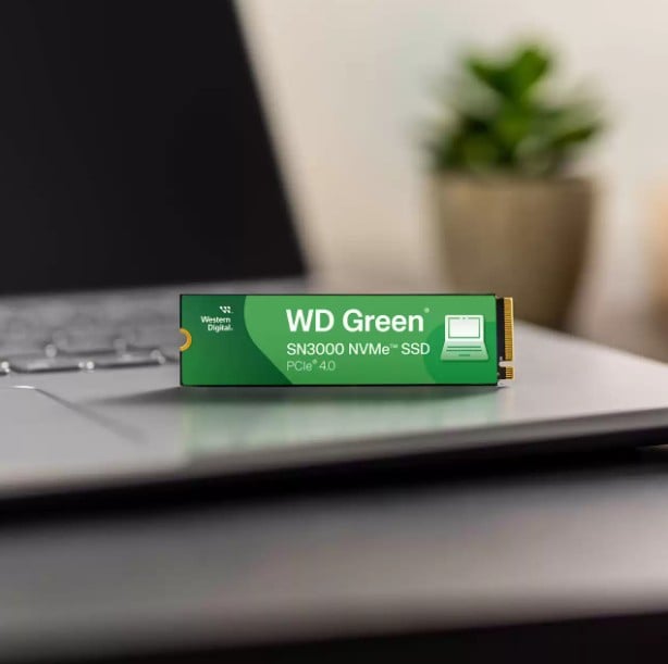 WD Green SN3000 NVMe SSD 500Go M.2 2280 POWERED BY SANDISK