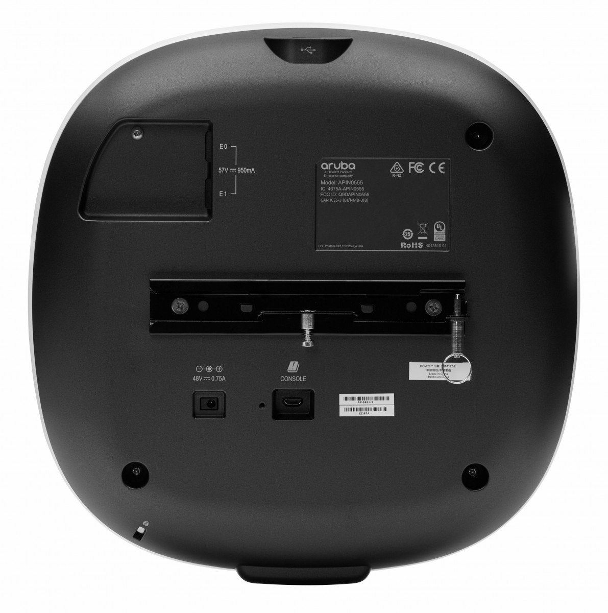 HPE Aruba AP-555 Access Point RW Dual Radio 8x8:8/4x4:4 802.11ax Internal Antennas Unified Campus