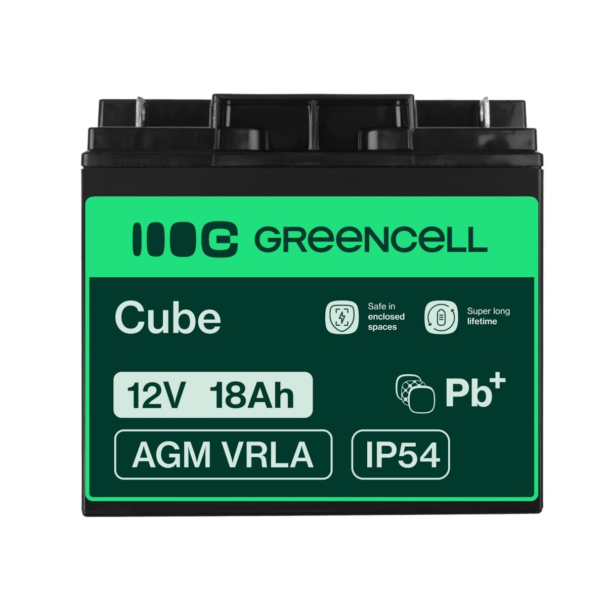 Green Cell AGM Battery 12V 18Ah - Battery - 18.000 mAh