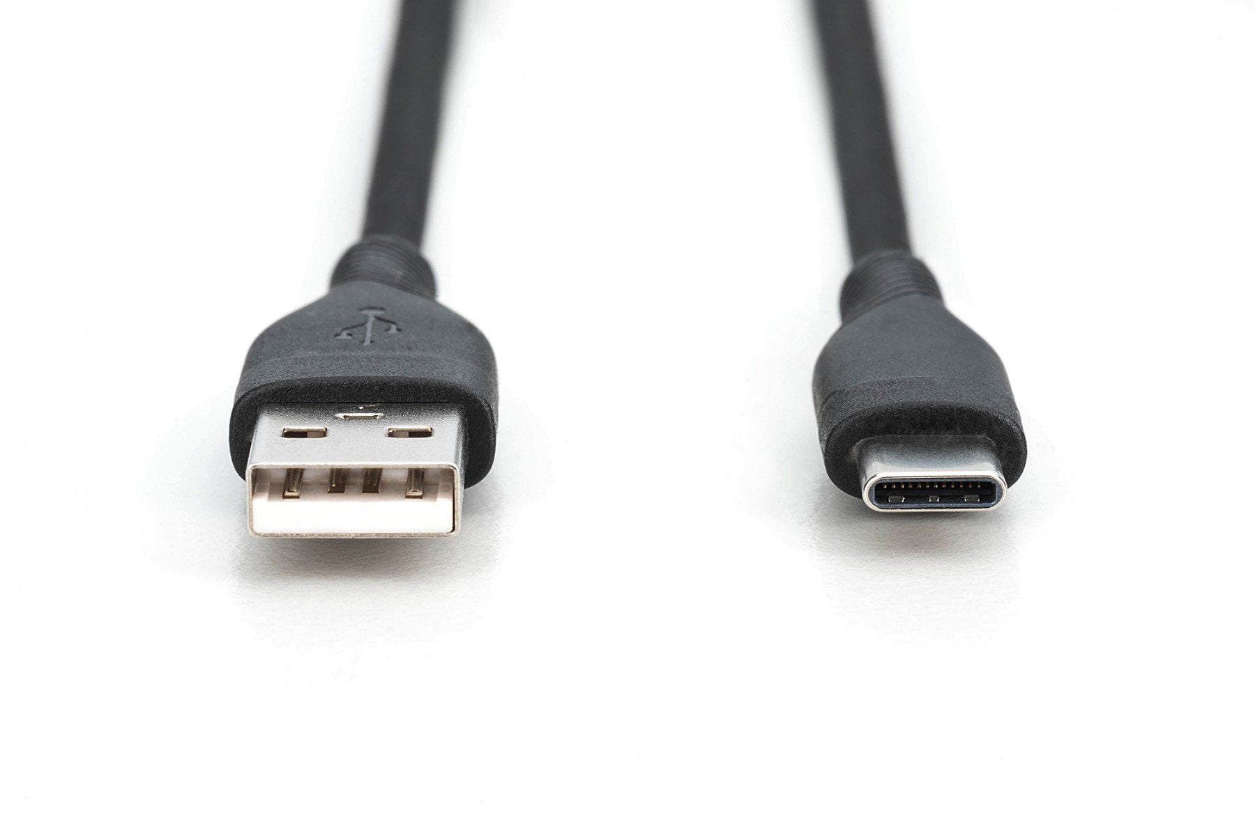 Câble d'alimentation en silicone USB-A - USB-C, USB 2.0 60W, 2m noir