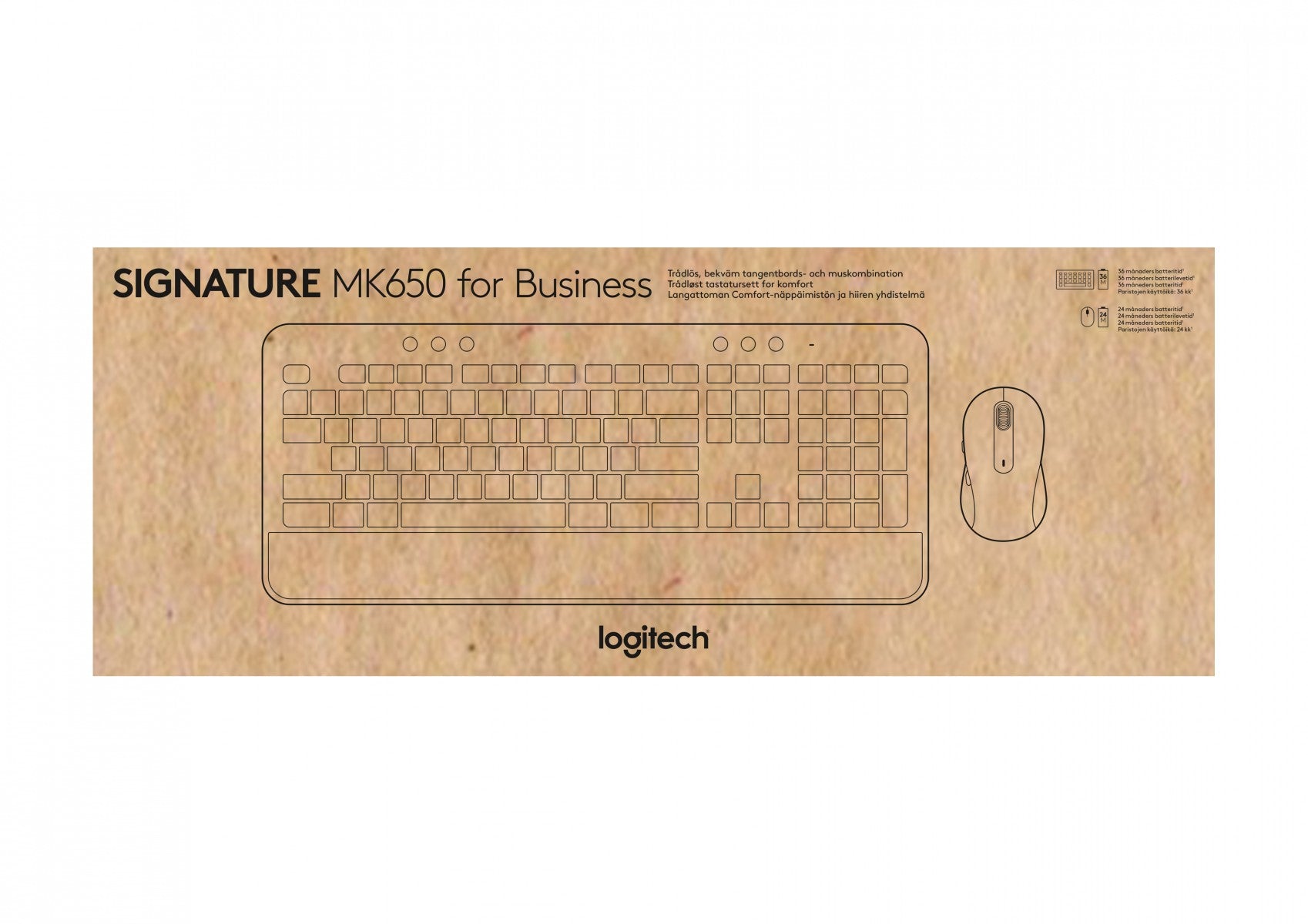 LOGITECH Signature MK650 Combo for Business - OFFWHITE - (US) - INTNL