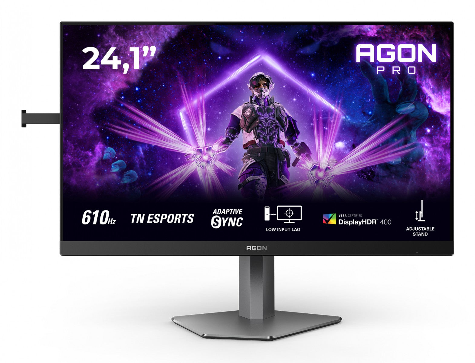 AOC AG246FK6 24.1p FHD Fast TN 610Hz 0.5ms 500cd/m2 HDMI2.1 DP USB 3.2 HUB USB PIVOT