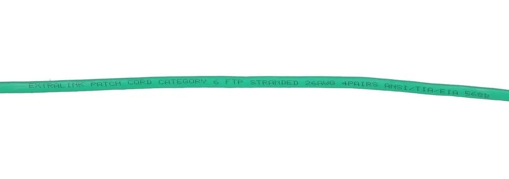 Extralink EX.7713 câble de réseau Vert Cat6 F/UTP (FTP) Rond
