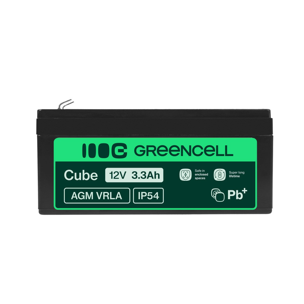 Green Cell AGM Battery 12V 3.3Ah - Battery - Mignon (AA)