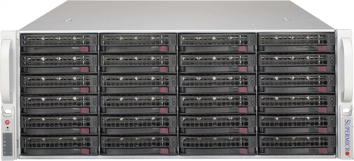Supermicro SuperChassis 846BE2C-R1K03JBOD boîtier de disques Rack (4 U) Noir