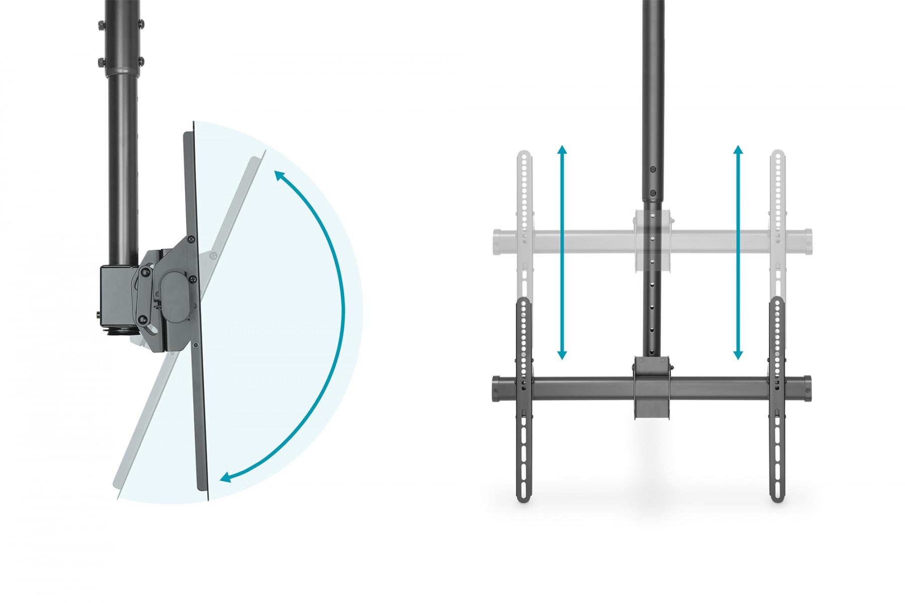 "Digitus DA-90421 support pour téléviseur 177,8 cm (70"") Noir"
