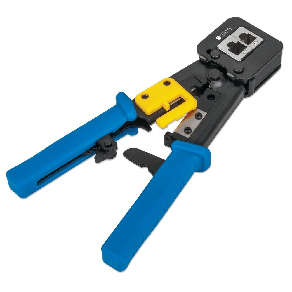 Techly IWP-HT 310UT Outil de sertissage pour connecteurs modulaires RJ45/RJ12/RJ11 a travers