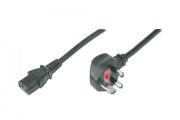 Digitus AK-440107-018-S câble électrique Noir 1,8 m BS 1363 IEC C13
