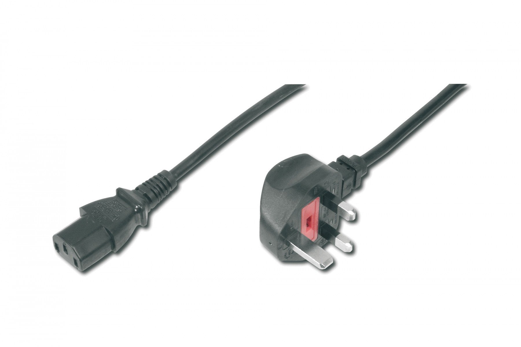 Digitus AK-440107-018-S câble électrique Noir 1,8 m BS 1363 IEC C13