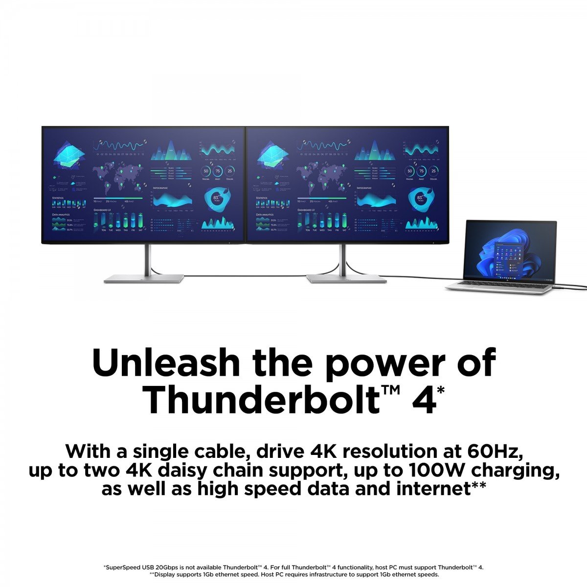 HP Écran 4K E27k G5 27p 4K UHD 3840x2160 HDMI USB-C DisplayPort