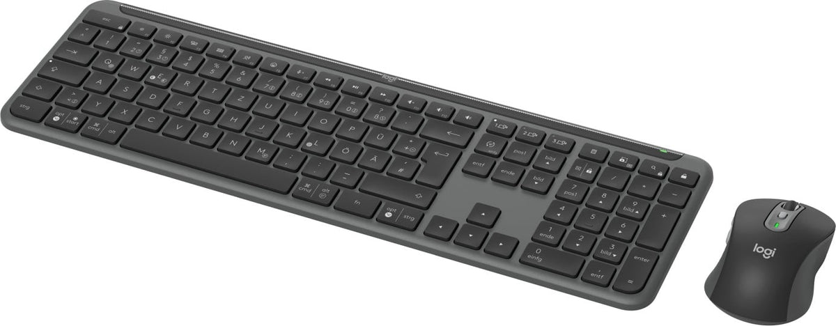 Logitech 920-012483 clavier Souris incluse Bureau RF sans fil + Bluetooth QWERTZ Allemand Graphite