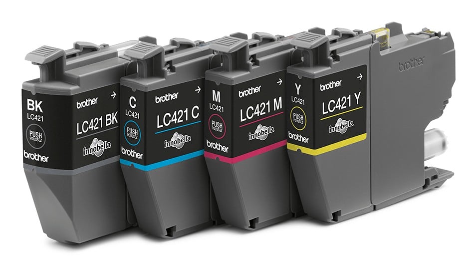 BROTHER 4-pack of Black Cyan Magenta and Yellow 200-page standard capacity ink cartridges for DCP-J1050DW MFC-J1010DW and DCP-J11