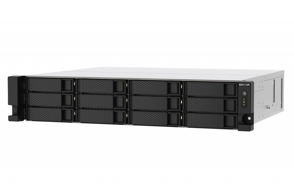 QNAP 12-bay rackmount NAS AMD RyzenV1000