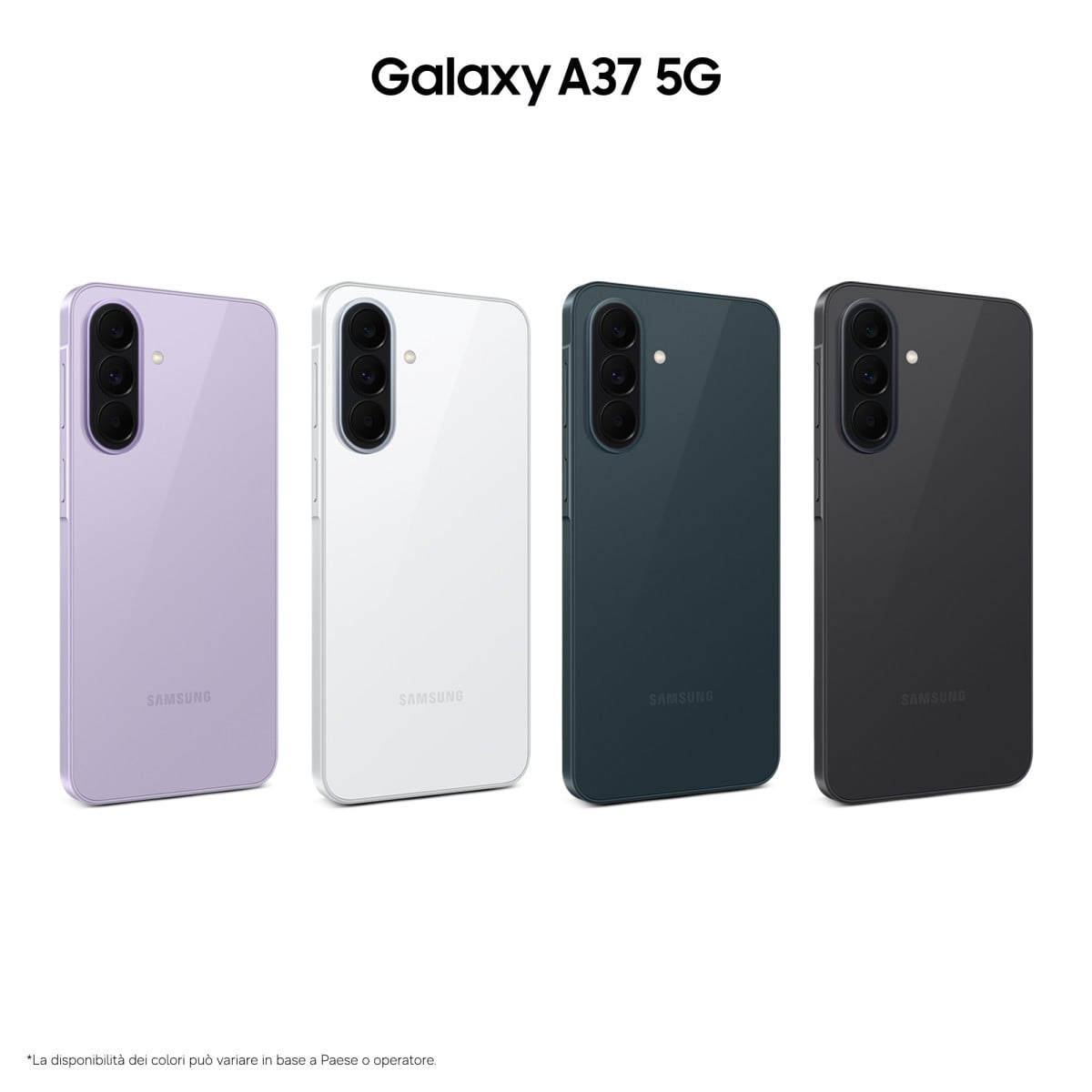 "Samsung Galaxy A37 5G 17 cm (6.7"") Double SIM Android 16.0 USB Type-C 6 Go 128 Go 5000 mAh Charbon de bois"