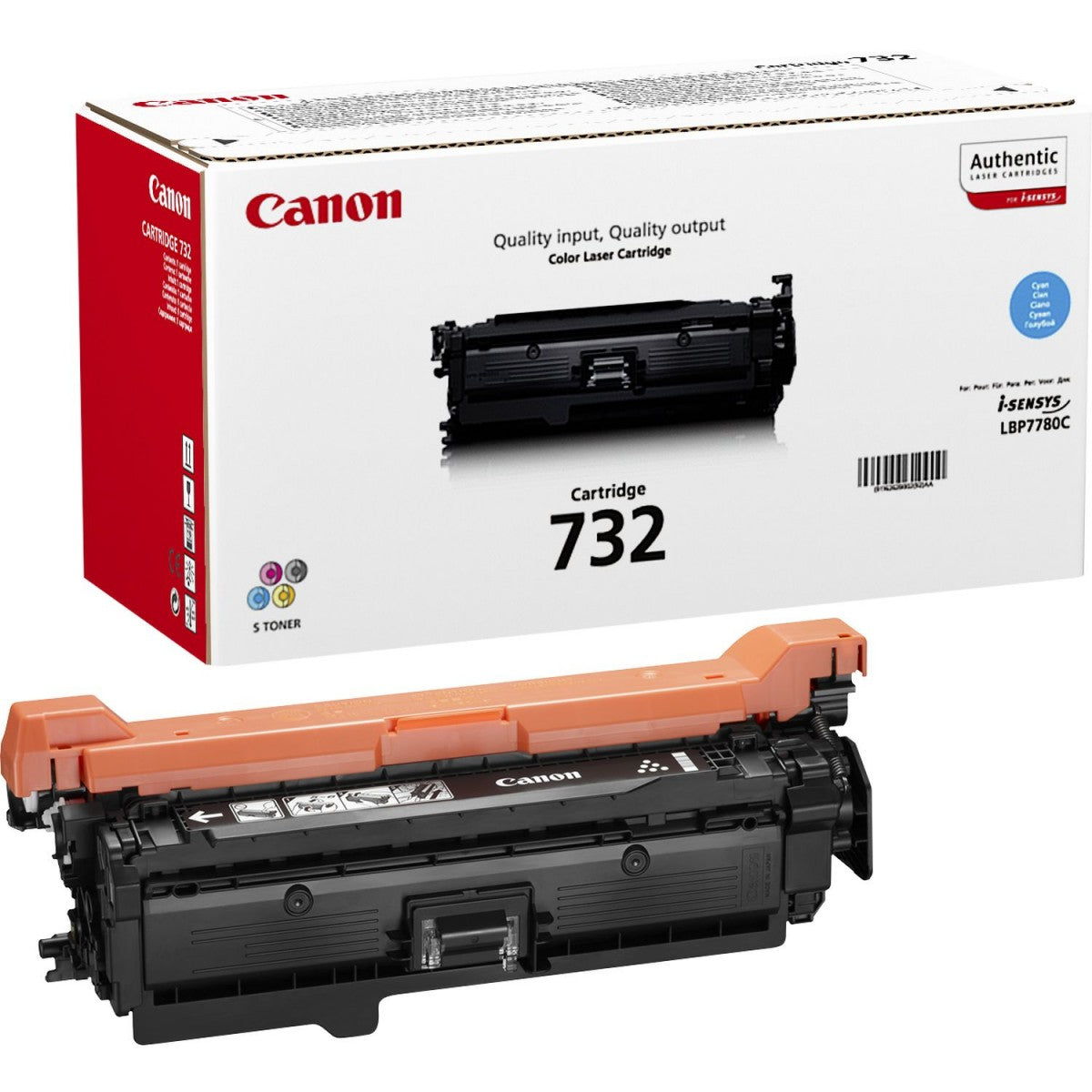 CANON 732-C cartouche de toner cyan capacité standard 6.400 pages pack de 1