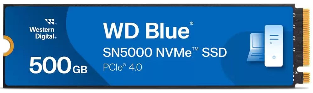 WD SSD Blue SN5000 500GB PCIe Gen4 NVMe