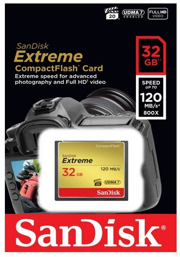 Extreme CF 120MB/s 85MB/s UDMA7 32GB