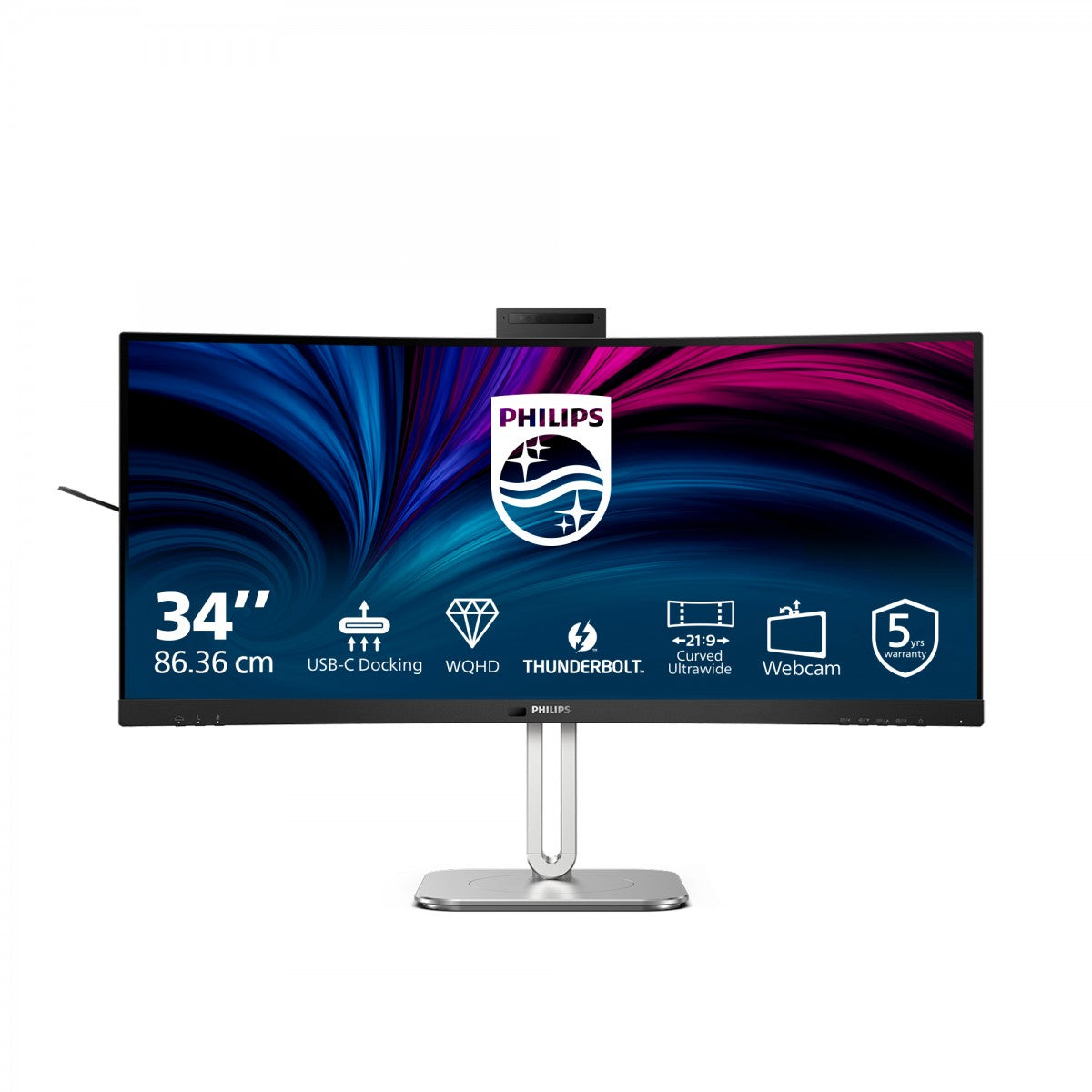 PHILIPS 34B2U6603CH 34p Curved 3440x1440 2xHDMI DP USB