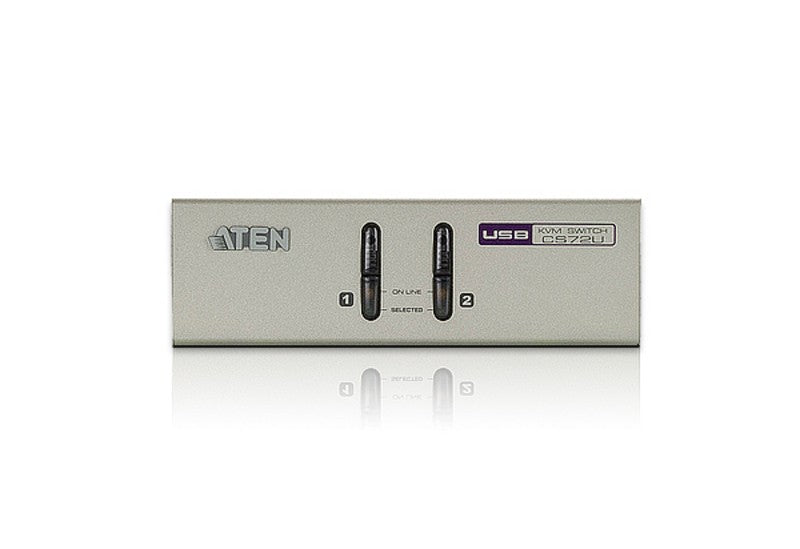Aten CS72U-AT 2-Port USB VGA/Audio Commutateur KVM