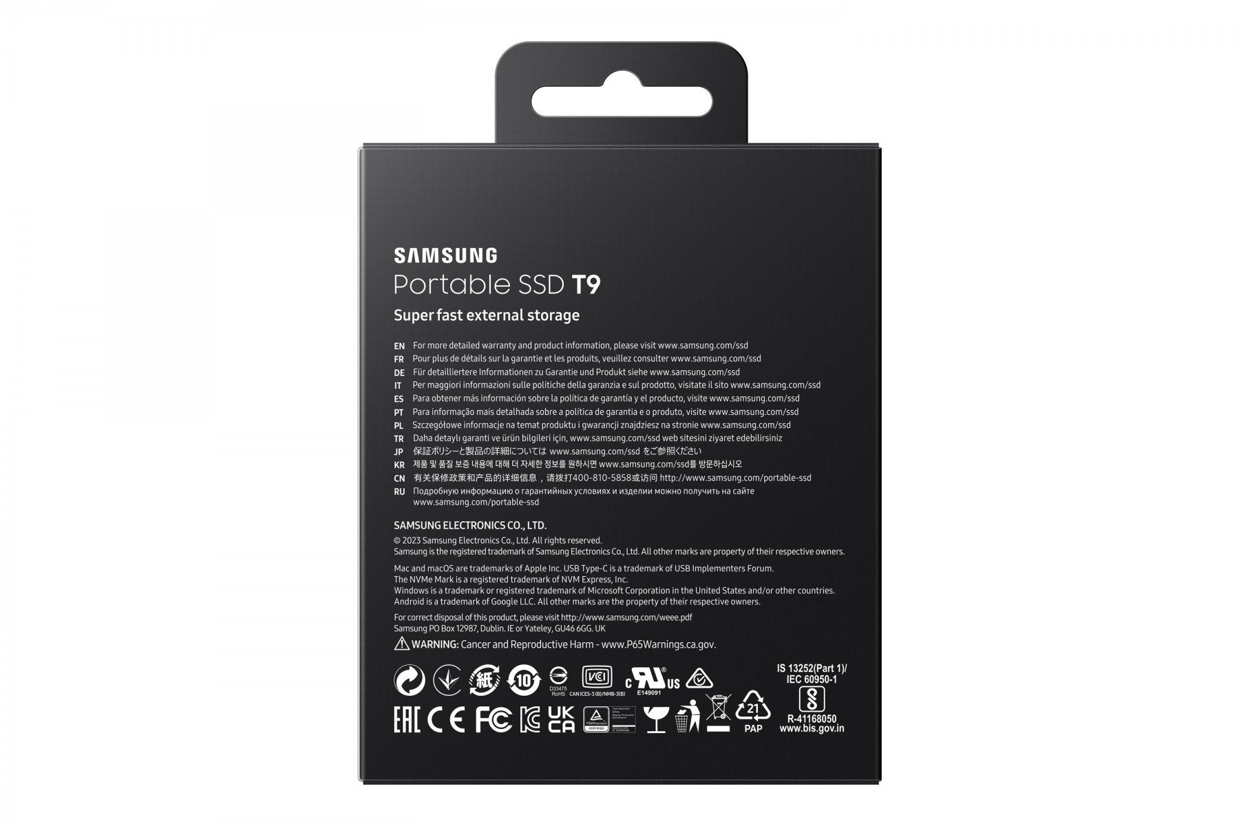 Samsung MU-PG4T0B 4 To USB Type-C USB 3.2 Gen 2x2 Noir