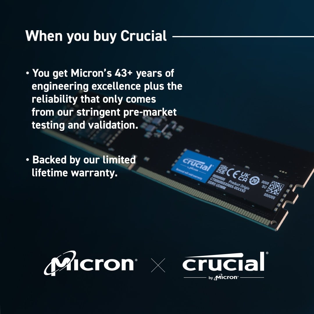 Module de mémoire Crucial CT16G56C46U5 16 Go 1 x 16 Go DDR5