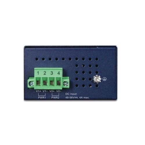 PLANET IPOE-270 commutateur réseau Connexion Ethernet, supportant l'alimentation via ce port (PoE) Bleu