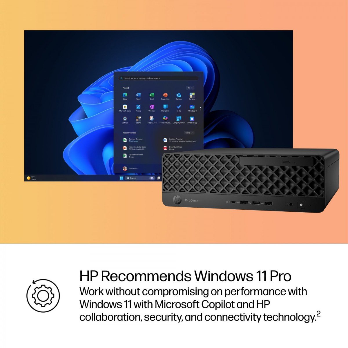 HP ProDesk 4 SFF G1i Intel Core Ultra 5 225 16GB/512GB W11P 1YW