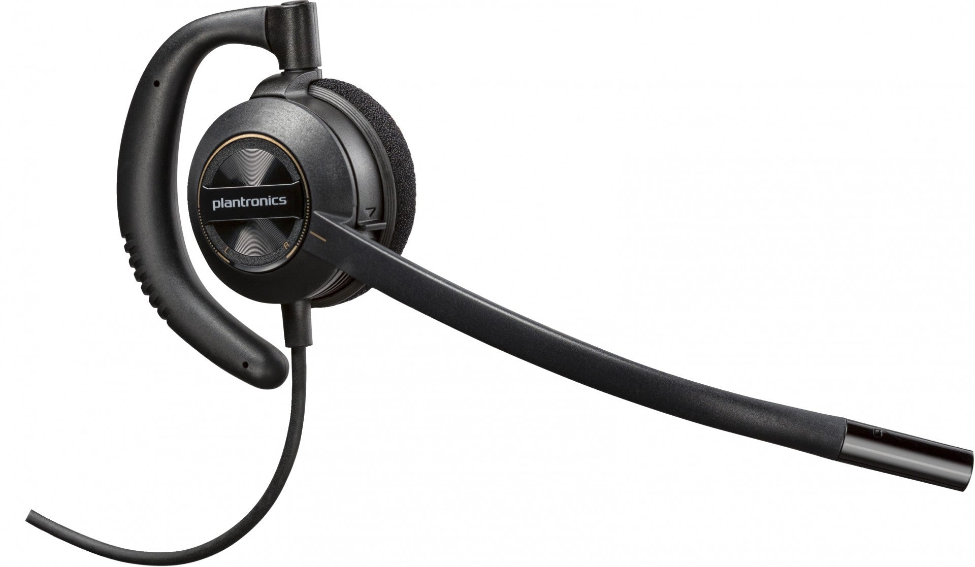 HP Poly EncorePro 530D with Quick Disconnect Discreet Digital Headset TAA Avec fil Crochets auriculaires Appels/Musique Noir