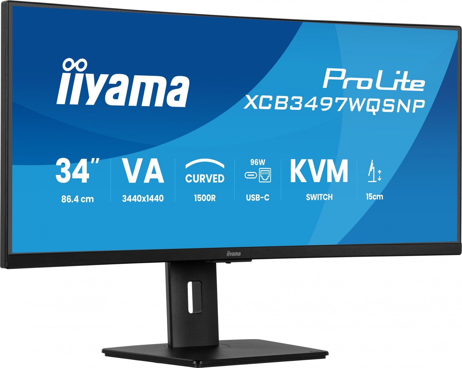XCB3497WQSNP-B1 34" UW Curved VA-3440x14