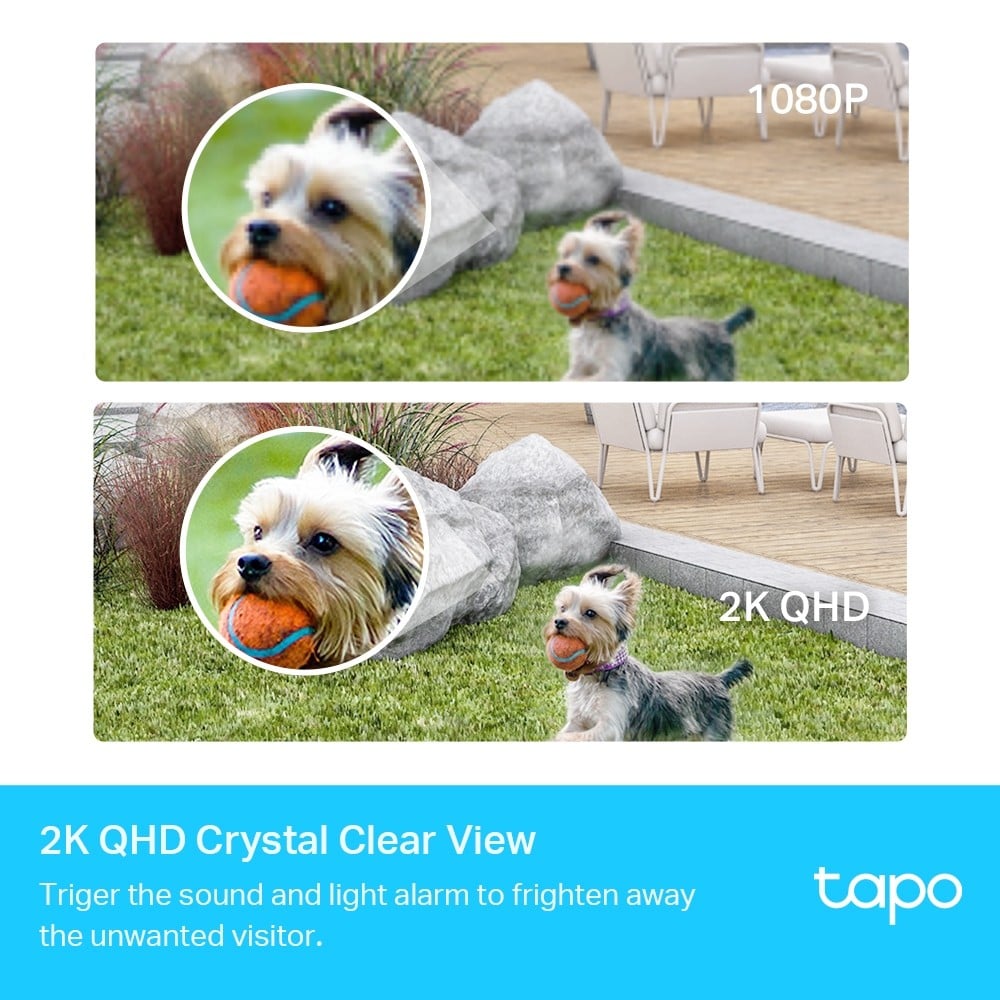TP-LINK Tapo Smart Wire-Free Security Camera System 1 Camera System 1xTapo C420 + 1xTapo H200 2K 2560x1440 4MP