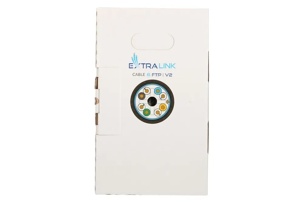 Extralink EX.10079 câble de réseau Noir F/UTP (FTP)