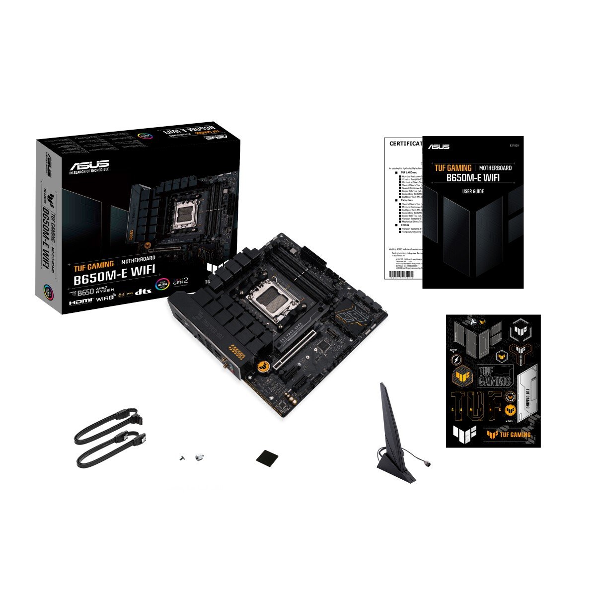 ASUS TUF GAMING B650M-E WIFI AM5 4xDDR5 mATX MB 4xSATA 2xM.2