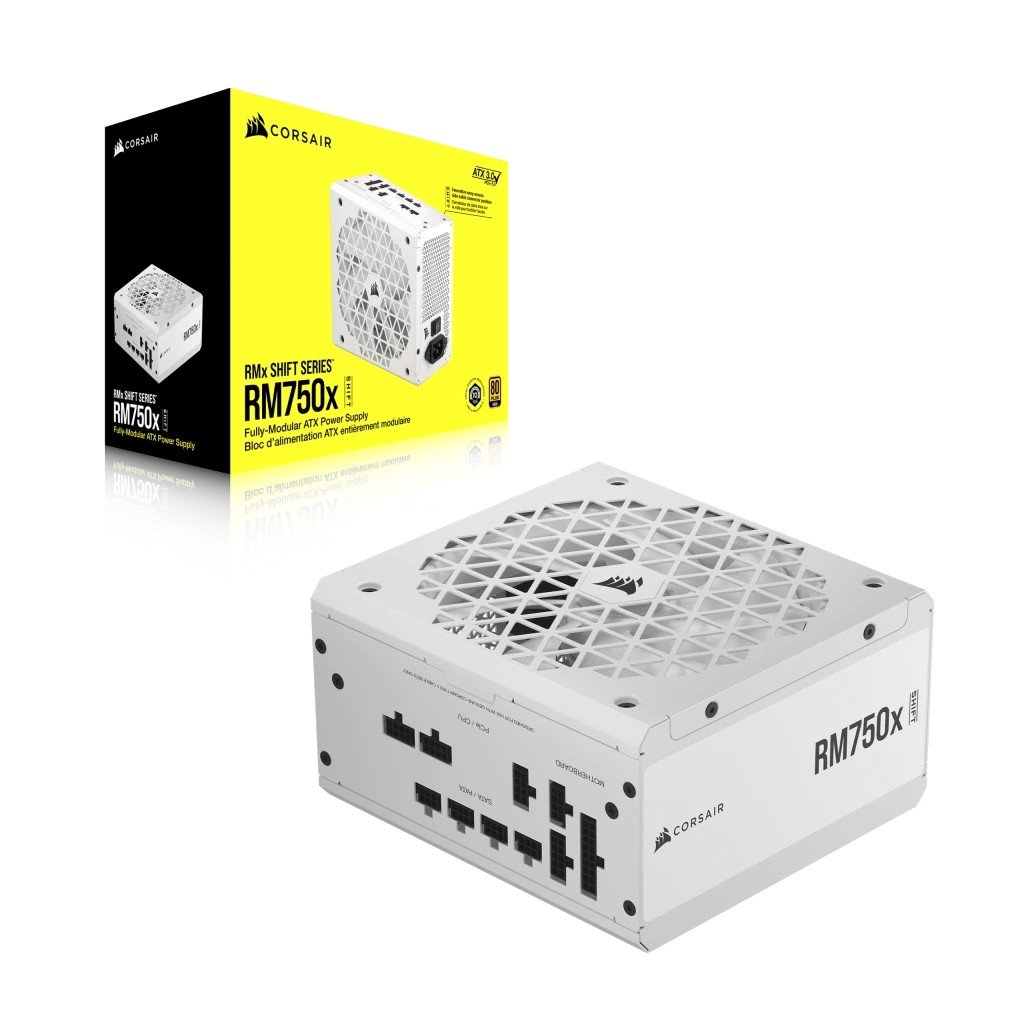 Alimentation Corsair RMx Series RM750x 750 W 24 broches ATX ATX Blanche