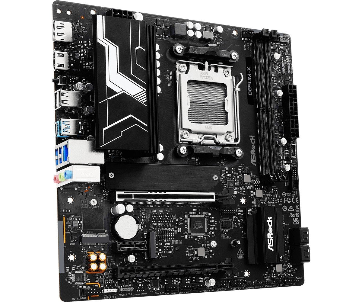 ASRock 90-MXBSG0-A0UAYZ B850M-X R2.0 Carte mere Micro ATX avec DDR5 et Ethernet 2.5 Gigabit