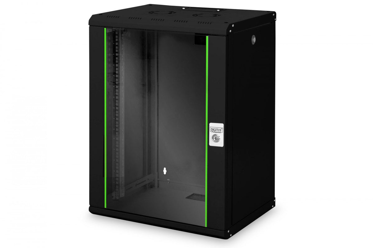 Digitus DN-19 16-U-SW étagere 16U Rack monté sur le mur Noir