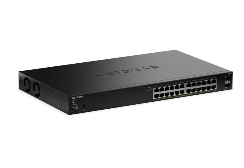 NETGEAR S350 Series 24-Port Gigabit Ethernet PoE+ Smart Managed Essentials Switch with 2 Dedicated SFP Ports