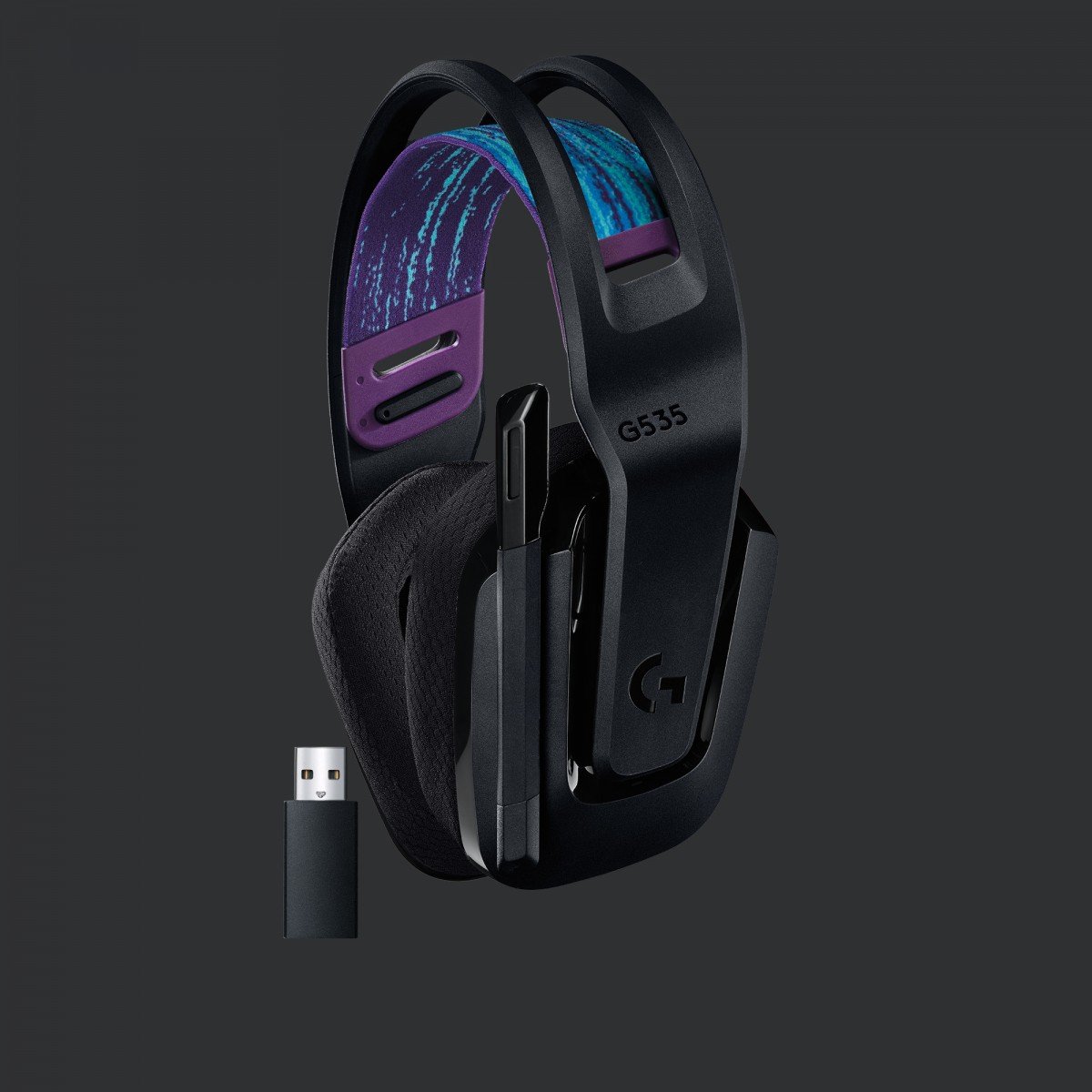 LOGITECH G G535 LIGHTSPEED Wireless Gaming Headset Headset full size LIGHTSPEED wireless black Discord Certified