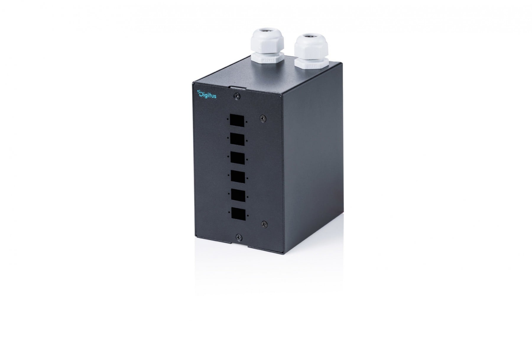 Digitus DN-96991 Répartiteur fibre optique sur rail DIN, 6 ports, SC SX/LC DX, noir
