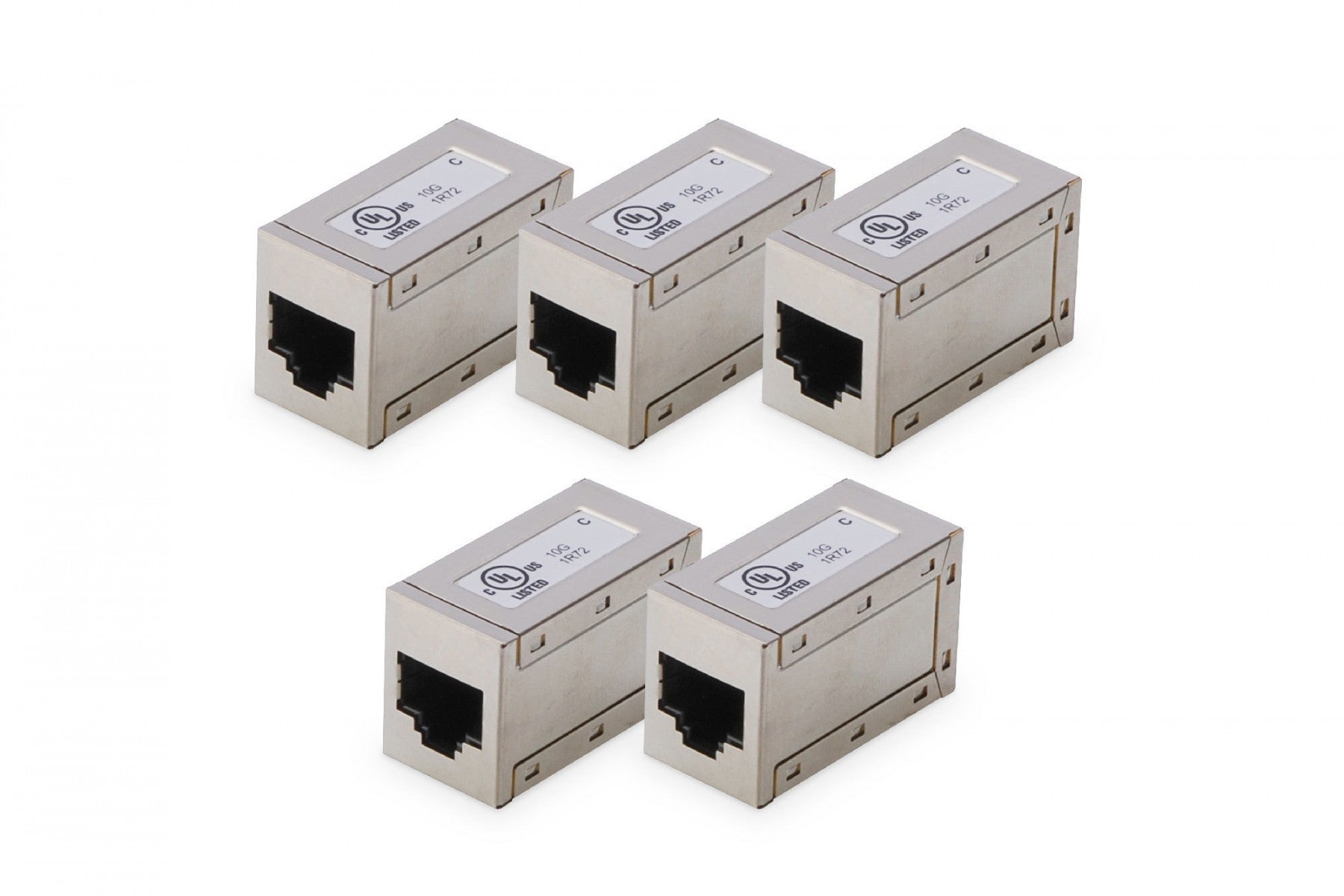 Digitus AT-AG-8-8-C6S-5 Raccords modulaires CAT 6 blindés 5 pieces Argent