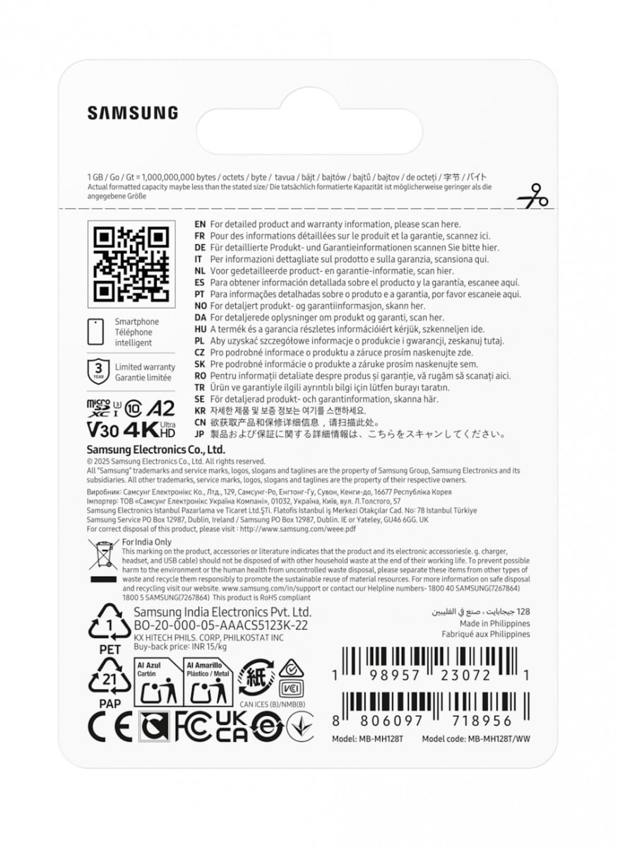 Micro SD T9 128GB