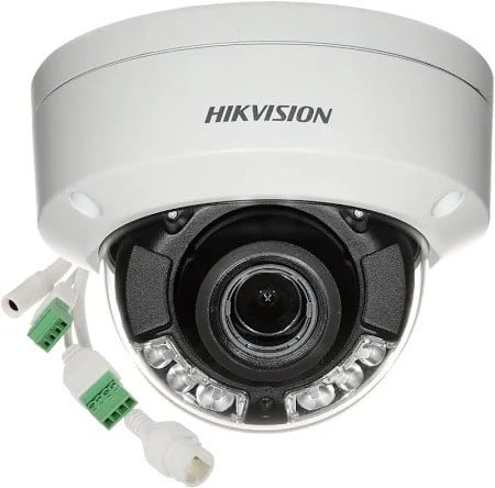 Hikvision DS-2CD2746G2HT-IZS(2.8-12mm)(eF) Caméra réseau dôme varifocale motorisée 4 MP alimentée par Darkfighter