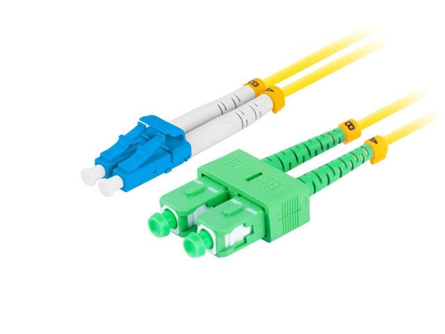 Lanberg FO-LUSA-SD11-0020-YE câble InfiniBand et a fibres optiques 2 m SC LC LC/SC Jaune