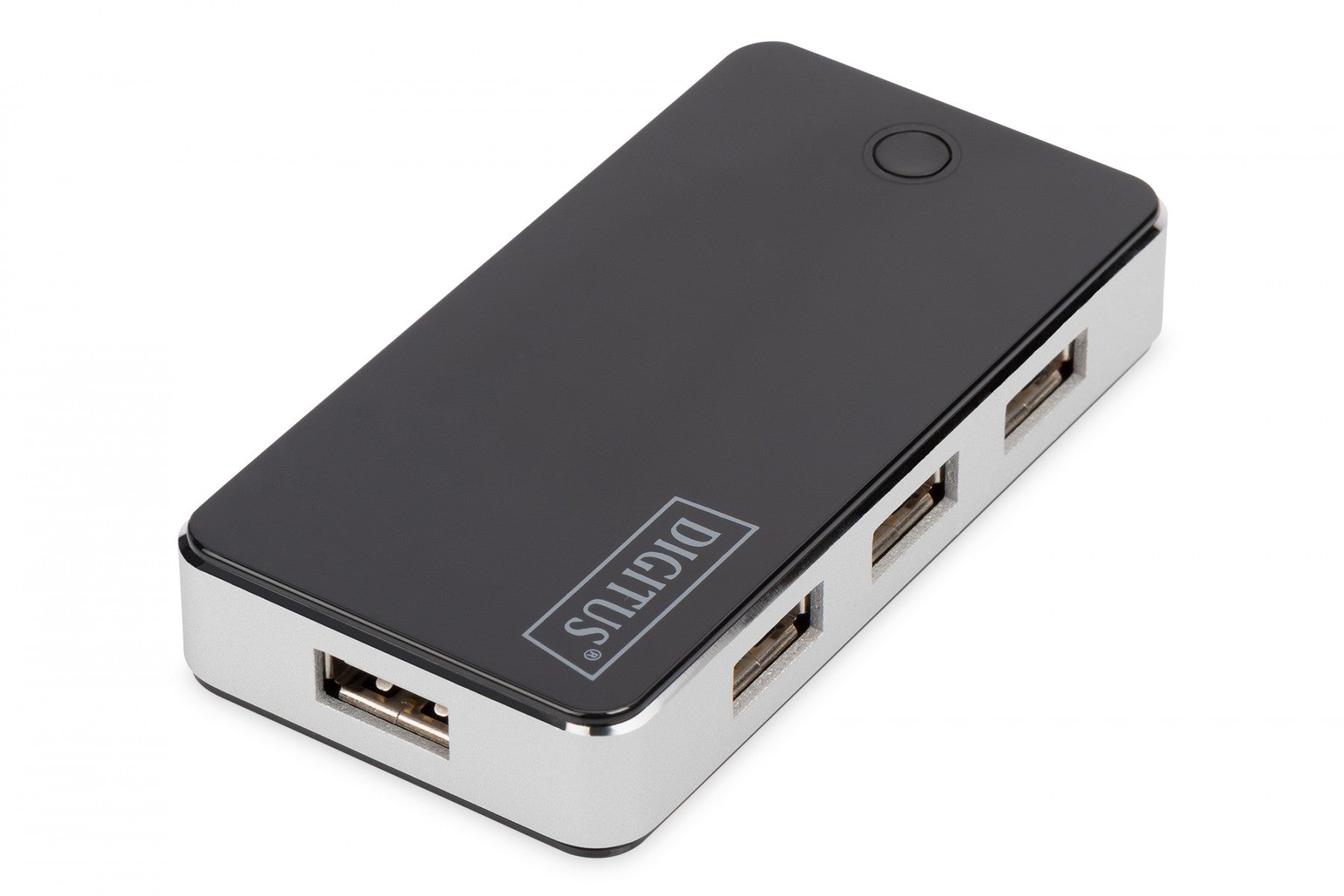Digitus DA-70222 hub & concentrateur 480 Mbit/s Noir, Argent