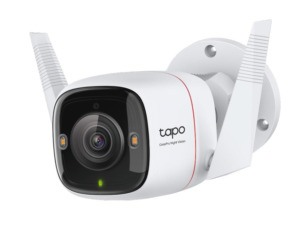 TP-LINK Outdoor Security Wi-Fi Camera 2K QHD 2688x1520 F1.0 2.4GHz 2T2R 2x External Antennas 1x Ethernet Port