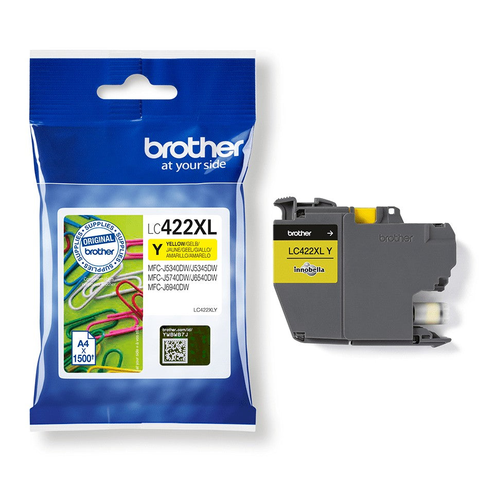 BROTHER LC422XLY HY Ink Cartridge For BH19M/B Compatible with MFC-J5340DW MFC-J5740DW MFC-J6540DW MFC-J6940DW 1500 pages