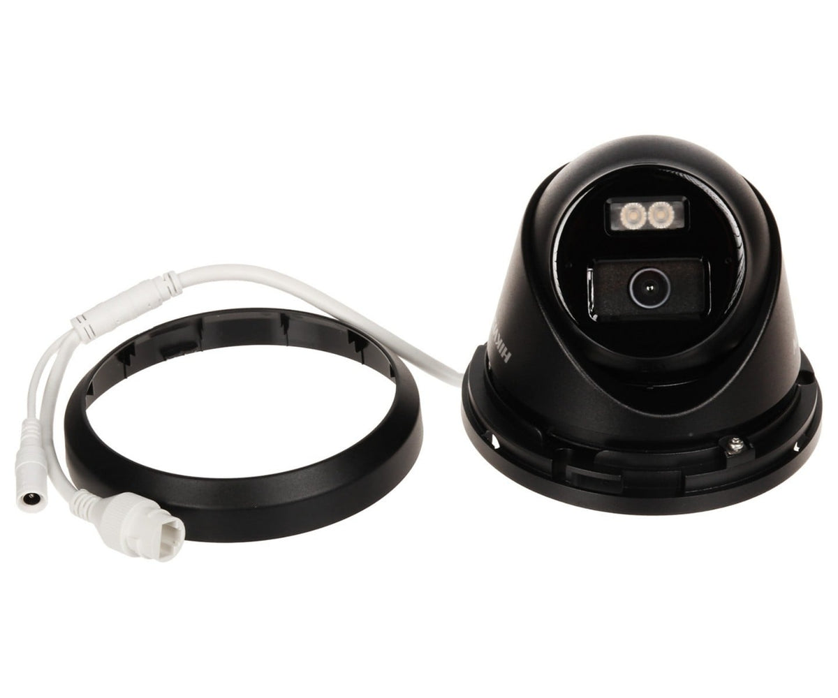 Hikvision DS-2CD2363G2-LI2U(2.8mm)(NOIR) Caméra réseau turret fixe 6 MP avec Acusense et éclairage hybride intelligent