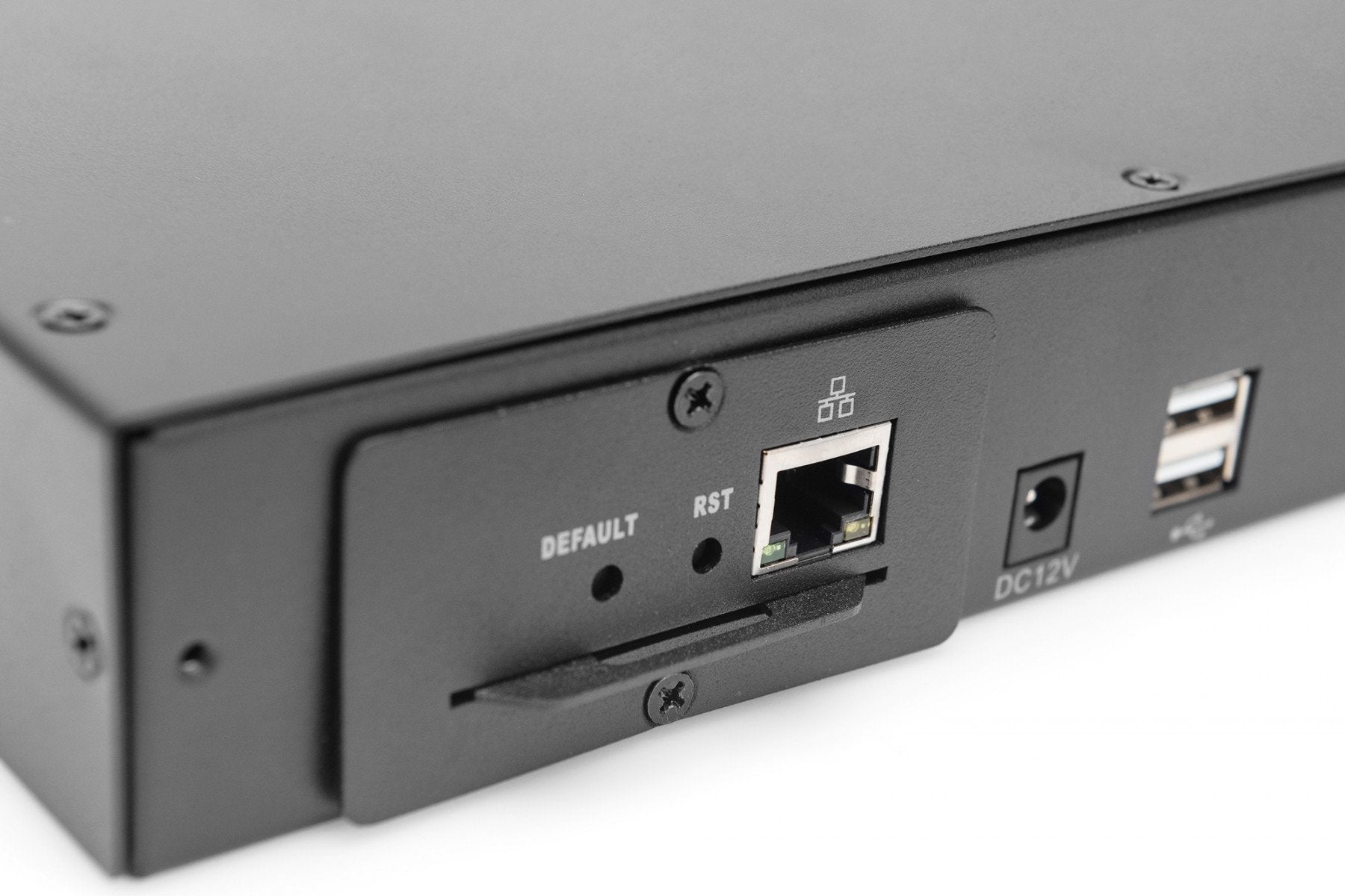 Digitus DS-72217 commutateur écran, clavier et souris Grille de montage Noir