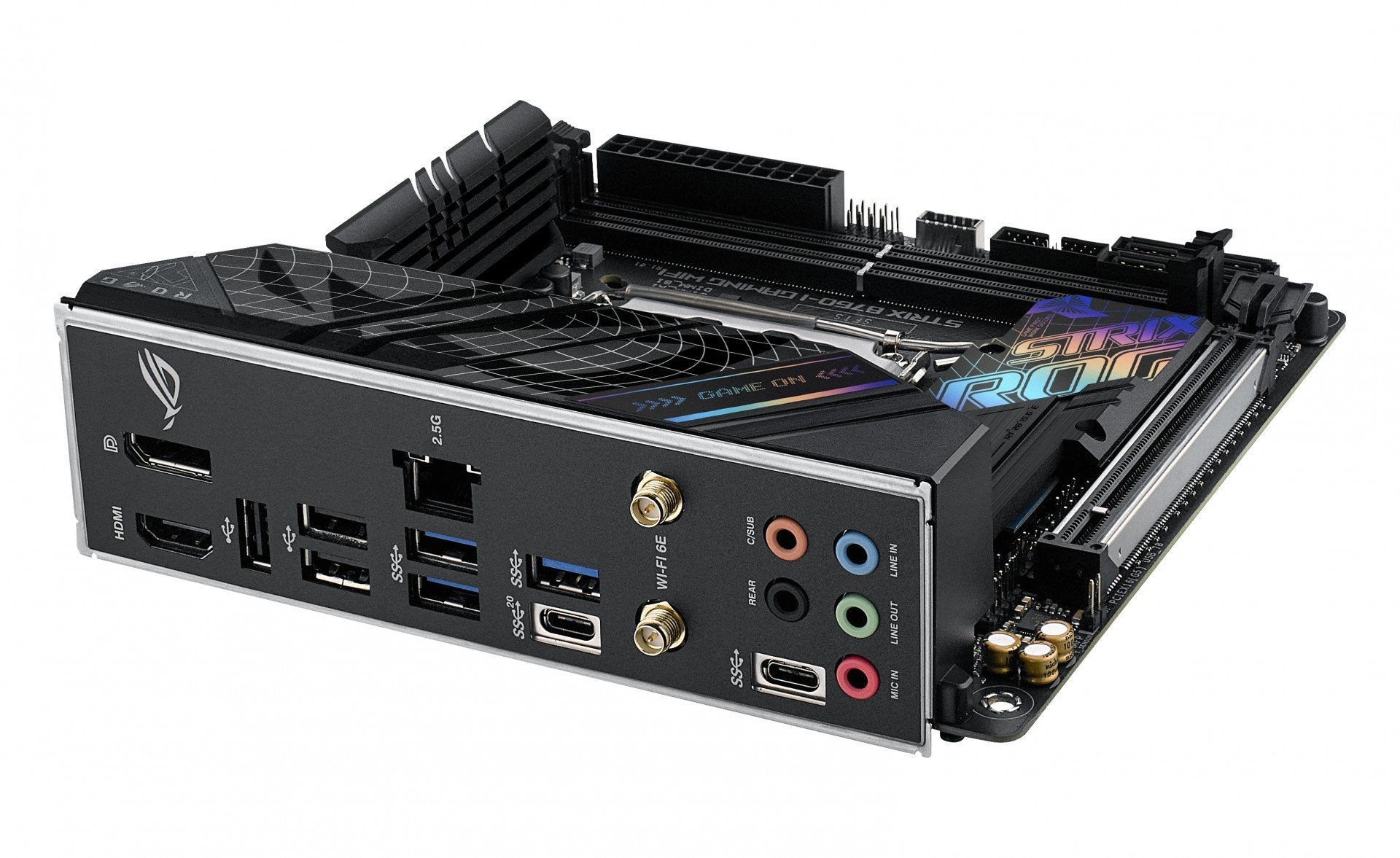 ASUS ROG STRIX B760-I GAMING WIFI LGA 1700 2xDDR5 Mini ITX 4xSATA MB 1xHDMI 2.1 1xDP 1.4 2xM.2